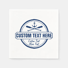 Anpassningsbar Sjö, Beach House & Boat Nautical An Pappersservett