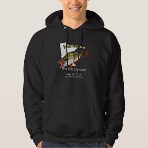 Anpassningsbar Sjö/Date Minnesota Muskie Open Mörk Hoodie