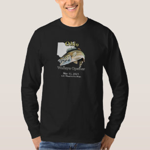 Anpassningsbar Sjö/Date Ohio Walleye Open T-Shirt