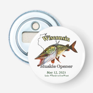 Anpassningsbar Sjö/Date Wisconsin Muskie-öppnare Flasköppnare