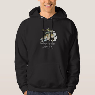 Anpassningsbar Sjö/Datum Michigan Walleye Mörk Hoodie
