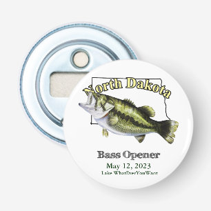 Anpassningsbar Sjö/Datum North Dakota Bass-öppnare Flasköppnare
