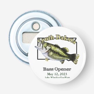 Anpassningsbar Sjö/Datum South Dakota Bass-öppnare Flasköppnare