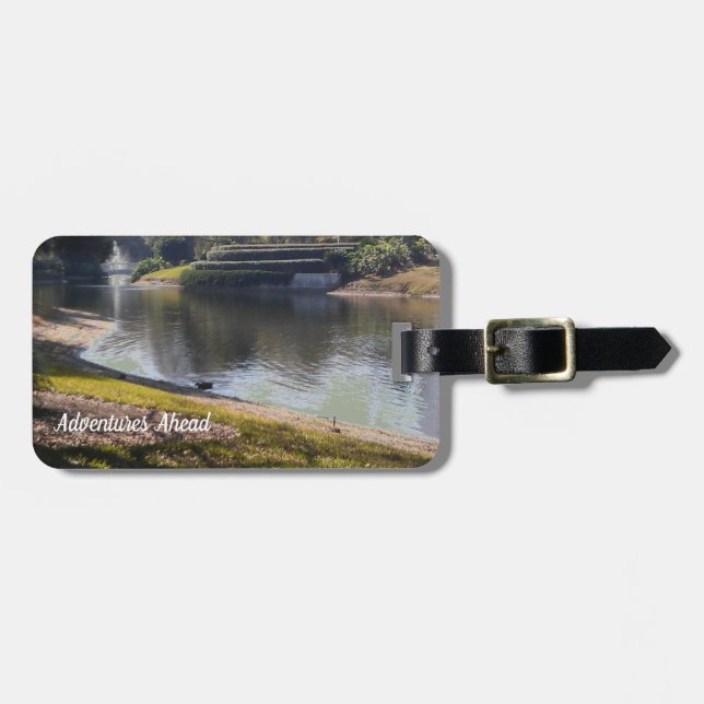 Anpassningsbar Sjö och stenen Bagagebricka (Horisontell Framsida)