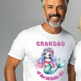Anpassningsbar sjöjungfru Farmor på födelsedagstäv T Shirt