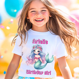 Anpassningsbar Sjöjungfru Mint namn T Shirt