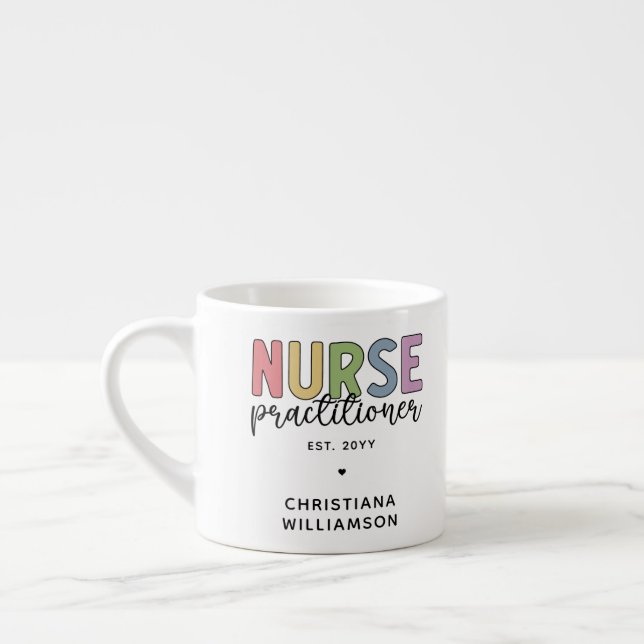 Anpassningsbar Sjuksköterska NP Nurse Studenten Espressomugg (Vänster)