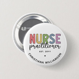 Anpassningsbar Sjuksköterska NP Nurse Studenten Knapp