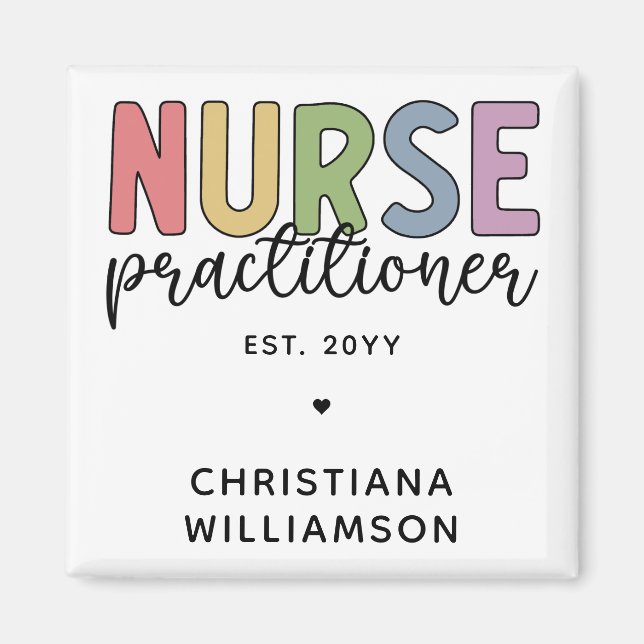 Anpassningsbar Sjuksköterska NP Nurse Studenten Magnet (Framsidan)