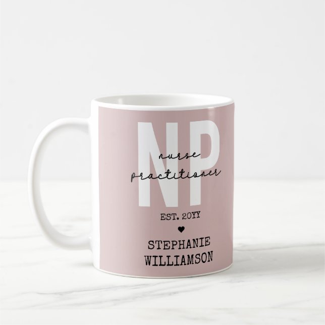 Anpassningsbar Sjuksköterska NP Studenten Gift Kaffemugg (Vänster)