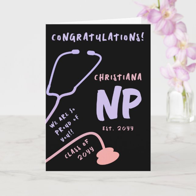 Anpassningsbar Sjuksköterska NP Studenten Kort (Orkide)