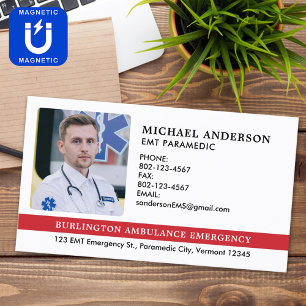 Anpassningsbar Sjukvårdare EMS EMT Akut Medicinskt Magnetiska Visitkort