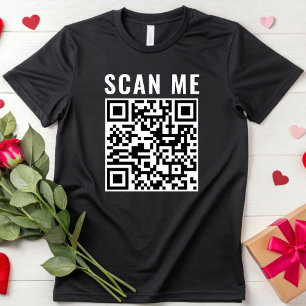 Anpassningsbar Skanna QR-kodskannerbar Webben Adre T Shirt