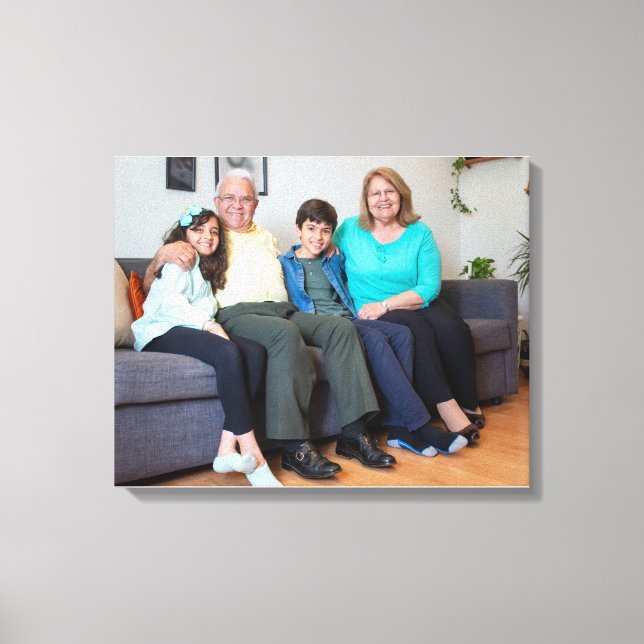 Anpassningsbar Skapar familjefoto för Personlig Canvastryck (Framsida)
