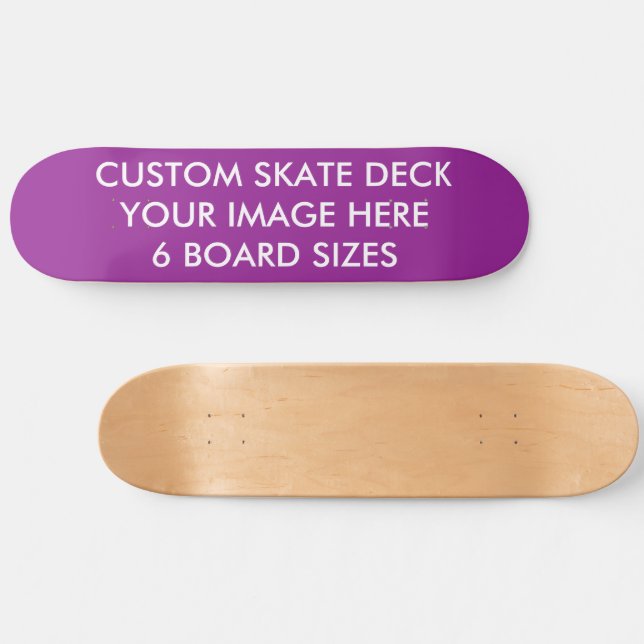 ANPASSNINGSBAR SKATE DECK 8 1/2-tums PLUM-LILA i s (Horz)