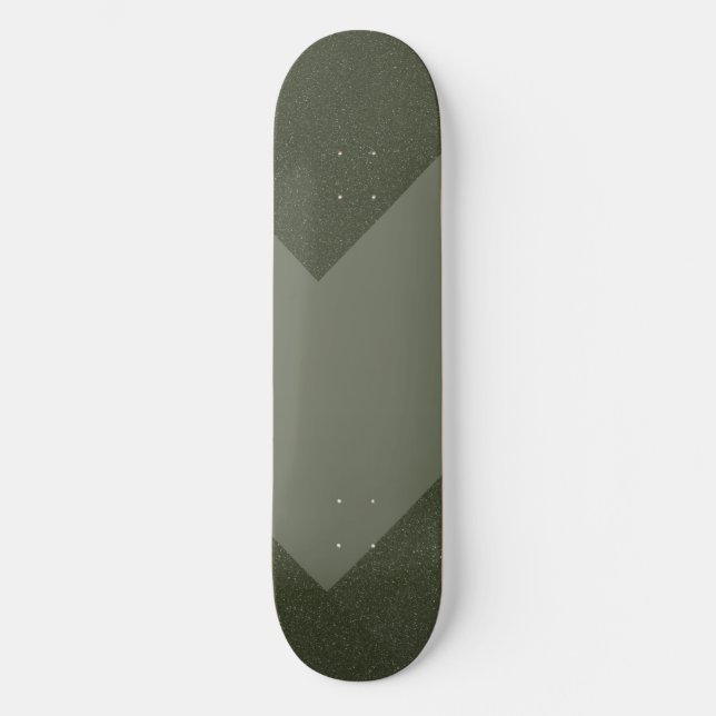 Anpassningsbar Skateboard Deck - Moss Grönt Power  (Framsida)