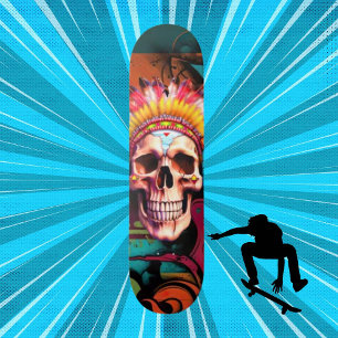 Anpassningsbar Skateboard Graffiti Native American