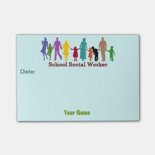 Anpassningsbar skolar socialarbetare Postar-it® Post-it Block