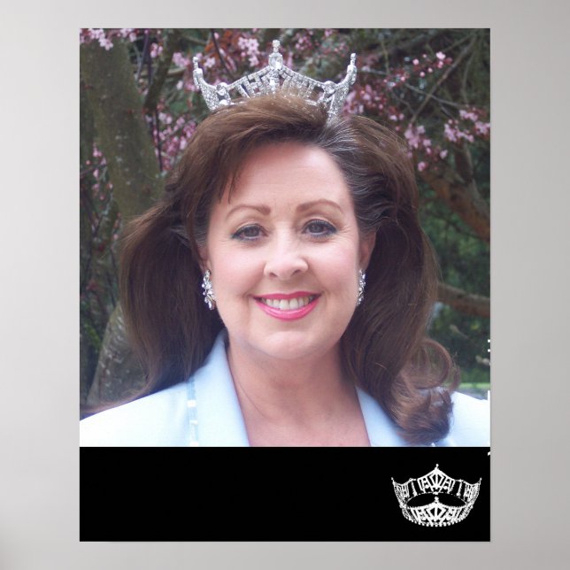 Anpassningsbar Skönhetstävling Queen Poster (Framsidan)