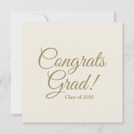 anpassningsbar-skript för gratulerar grad guld, st kort