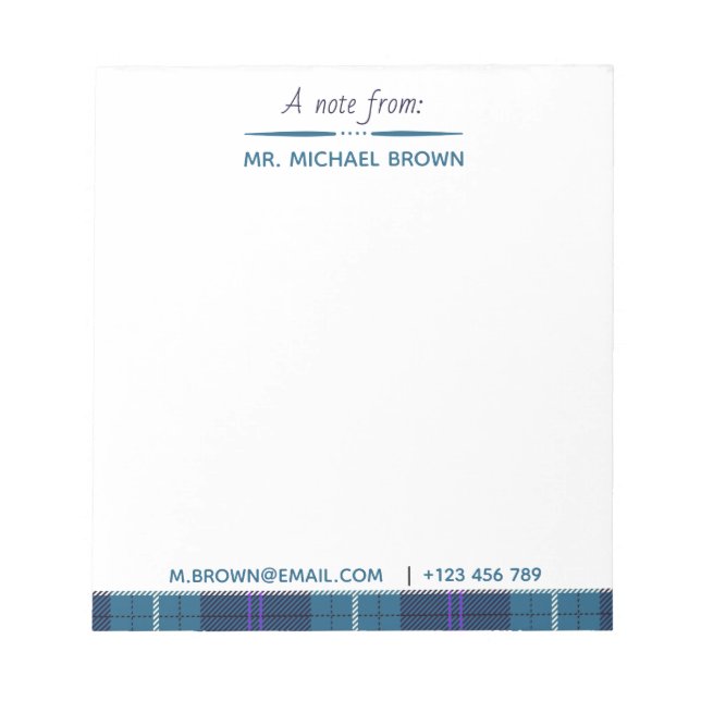 Anpassningsbar-skript från Namn Email Tel Play Tar Anteckningsblock (Framsida)