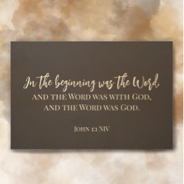 Anpassningsbar Skript John 1:1 Bible Scripture Mod Trätavla