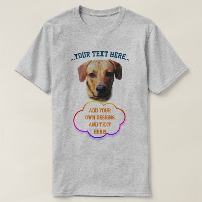 Anpassningsbar Skriv ut din egen design vid T-Shir T Shirt (Design framsida)