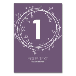 ANPASSNINGSBAR SKRIV UT DIY Organic Bordsnummer ED