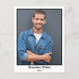 Anpassningsbar Skriv ut vykort för skådespelare