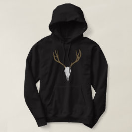 Anpassningsbar skull av muldjurhjort hoodie