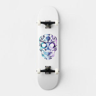 Anpassningsbar Skull Mini Skateboard Bräda 18,5 Cm