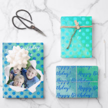 Anpassningsbar Slå fotoblå punkter i Hål på Grönte