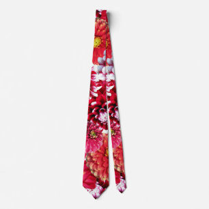 anpassningsbar slips abstrakt rosa vita blommor