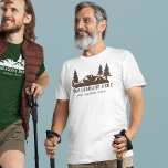 Anpassningsbar Slogan Hiking, Camping, Outdoorsy T Shirt<br><div class="desc">Den här grafiktexten illustrerar hur bergigt träden är i brunt och är redo att vara personlig med din egen anpassningsbar.</div>