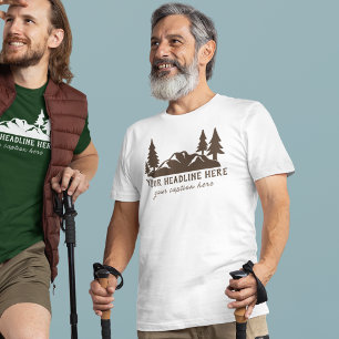 Anpassningsbar Slogan Hiking, Camping, Outdoorsy T Shirt