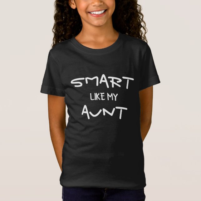 ANPASSNINGSBAR smart som min Moster T Shirt (Framsida)