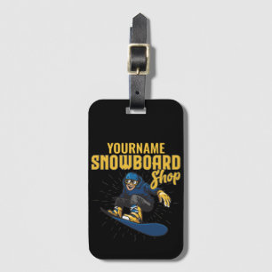 Anpassningsbar Snö Boarder Snowboarding Shop Big L Bagagebricka