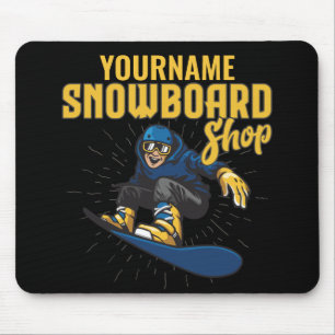 Anpassningsbar Snö Boarder Snowboarding Shop Big L Musmatta