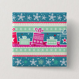 Anpassningsbar Snöflingor och Presenter Knapp