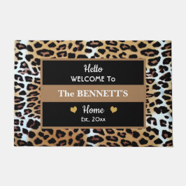 Anpassningsbar Snyggt Brown Black White Leopard Sk