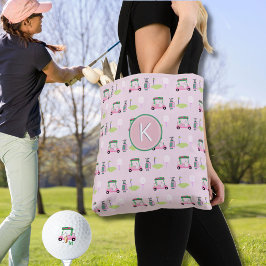 ANPASSNINGSBAR SNYGGT DAM GOLFER MONOGRAM TYGKASSE