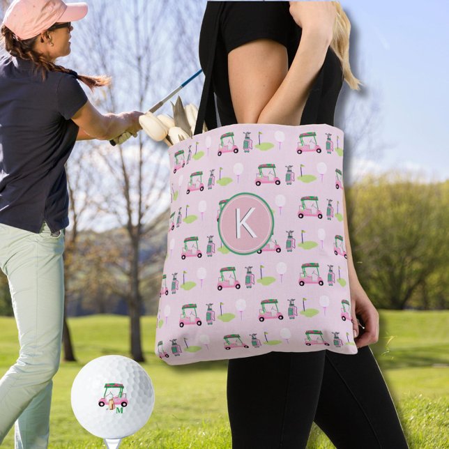 ANPASSNINGSBAR SNYGGT DAM GOLFER MONOGRAM TYGKASSE (Skapare uppladdad)