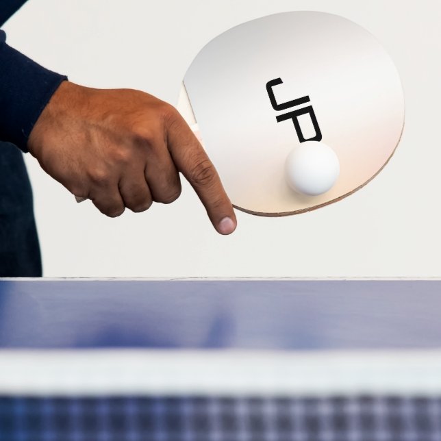 Anpassningsbar Snyggt Monogram Template Glamous Si Pingisracket (Insitu)