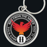 Anpassningsbar Sober Coin Medallion med Phoenix Rund Silverfärgad Nyckelring<br><div class="desc">Vår Medallion-nyckelkedjor för tillrättaläggelse är ett perfekt sätt att känna igen en sobriety Birthday eller Recovery Annibröllopsdag eftersom de erbjuder något som massproducerade medalonnyckelkedjor bara inte kan.. valmöjligheten att anpassa sig! Få dem att känna sig unika och uppskattade av ge personlig. Lägg till namn, återställningsdatum och längd på nykterhet! Anpassningsbar...</div>