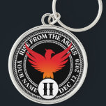 Anpassningsbar Sober Coin Medallion med Phoenix Rund Silverfärgad Nyckelring<br><div class="desc">Vår Medallion-nyckelkedjor för tillrättaläggelse är ett perfekt sätt att känna igen en sobriety Birthday eller Recovery Annibröllopsdag eftersom de erbjuder något som massproducerade medalonnyckelkedjor bara inte kan.. valmöjligheten att anpassa sig! Få dem att känna sig unika och uppskattade av ge personlig. Lägg till namn, återställningsdatum och längd på nykterhet! Anpassningsbar...</div>