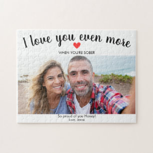 Anpassningsbar Sobriety Gift 1 Photo Personlig Pussel