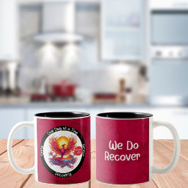 Anpassningsbar Sobriety Milestone Gift - Phoenix Två-Tonad Mugg