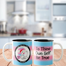 Anpassningsbar Sobriety Milestone Gift - Trans Pri Två-Tonad Mugg