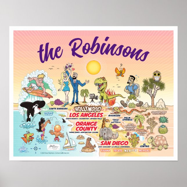 Anpassningsbar SoCal Dream Poster (Framsidan)