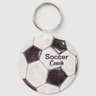 Anpassningsbar Soccer Coach Keepsak Nyckelring